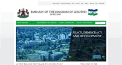 Desktop Screenshot of lesothoembassy.ie